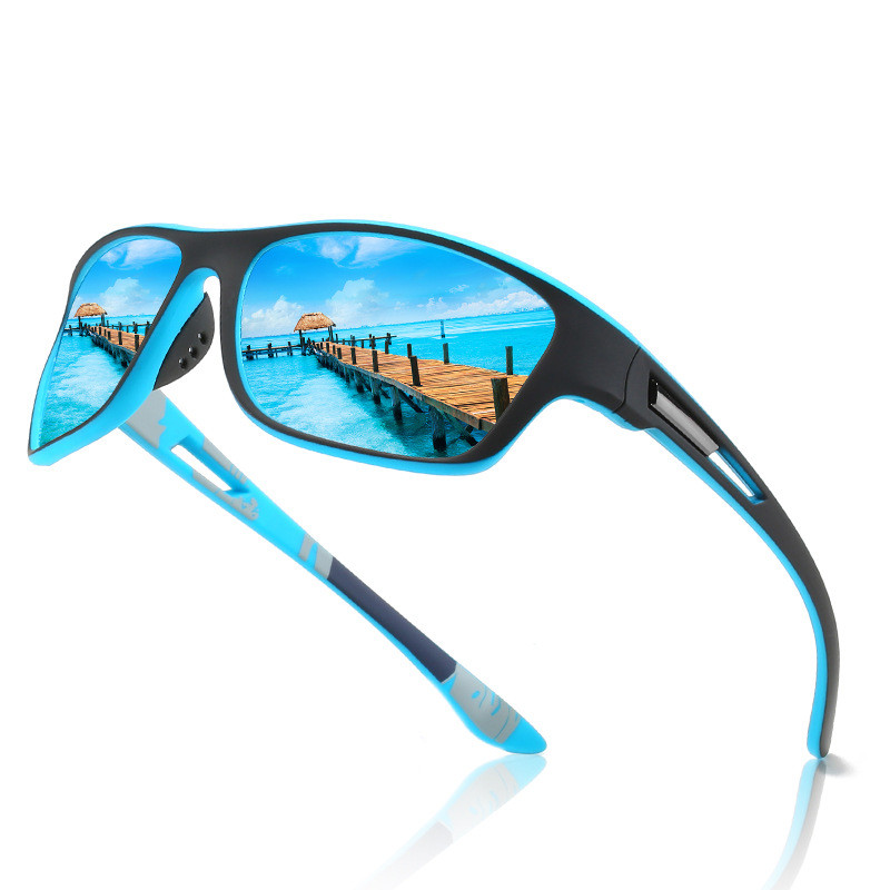 แฟชั่น Classic Square แว่นตากันแดด Polarized ผู้ชายผู้หญิงกีฬากลางแจ้งตกปลาแว่นตา Sun UV400แว่นตา
