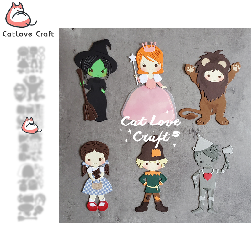 Catlove Fairy tale characters Metal Cutting Dies Scrapbooking Stencil Die Cuts Card Making DIY Craft Embossing New Dies For 2021