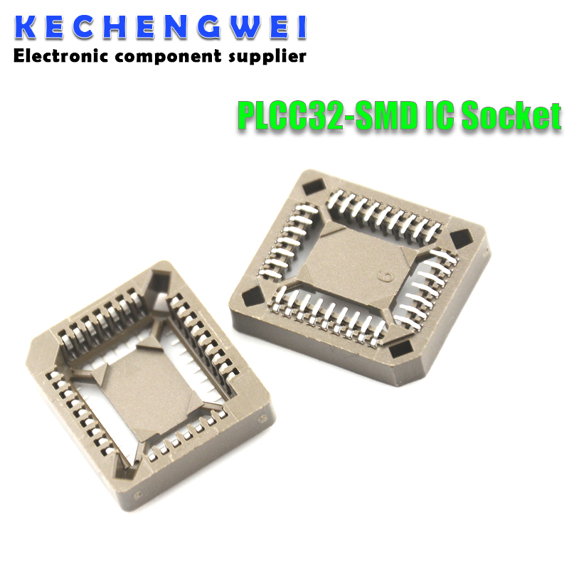 10 sztuk PLCC32-SMD gniazdo IC, adapter gniazda PLCC32, 32-pinowy konwerter PLCC PLCC-32