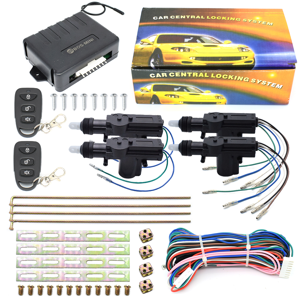 Universal Central Lock With Motor System Car Alarm Remote Control Auto Door Locking Centralized Device Anti-Theft Keyless Entry