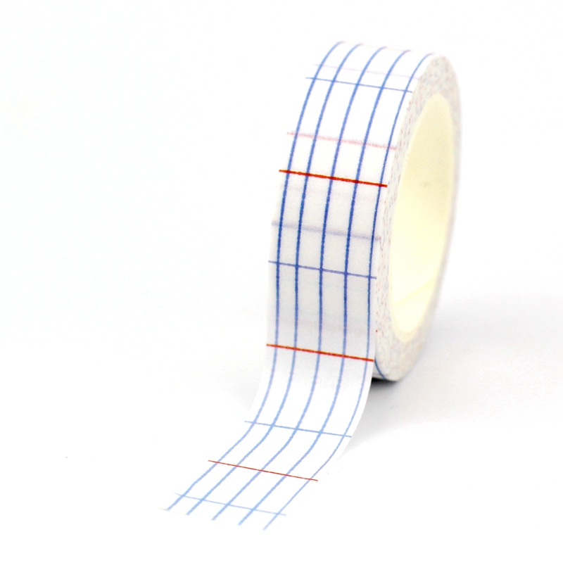 Mới 1 10M Trang Trí Màu Xanh Lưới Washi Băng Keo Giấy Nhật Thêu Sò Journaling Keo Mặt Nạ Băng Keo Văn Phòng Phẩm