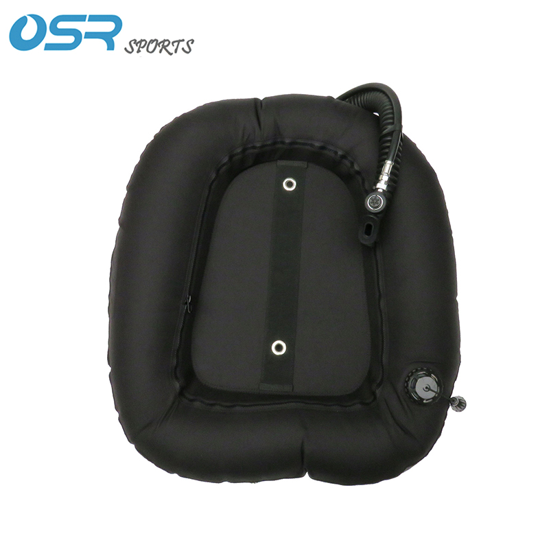 50lbs Scuba Diving Donat Sayap Double Tank dengan Tekanan Rendah Selang Snorkeling BCD Tech Kembali Piring untuk Freediving