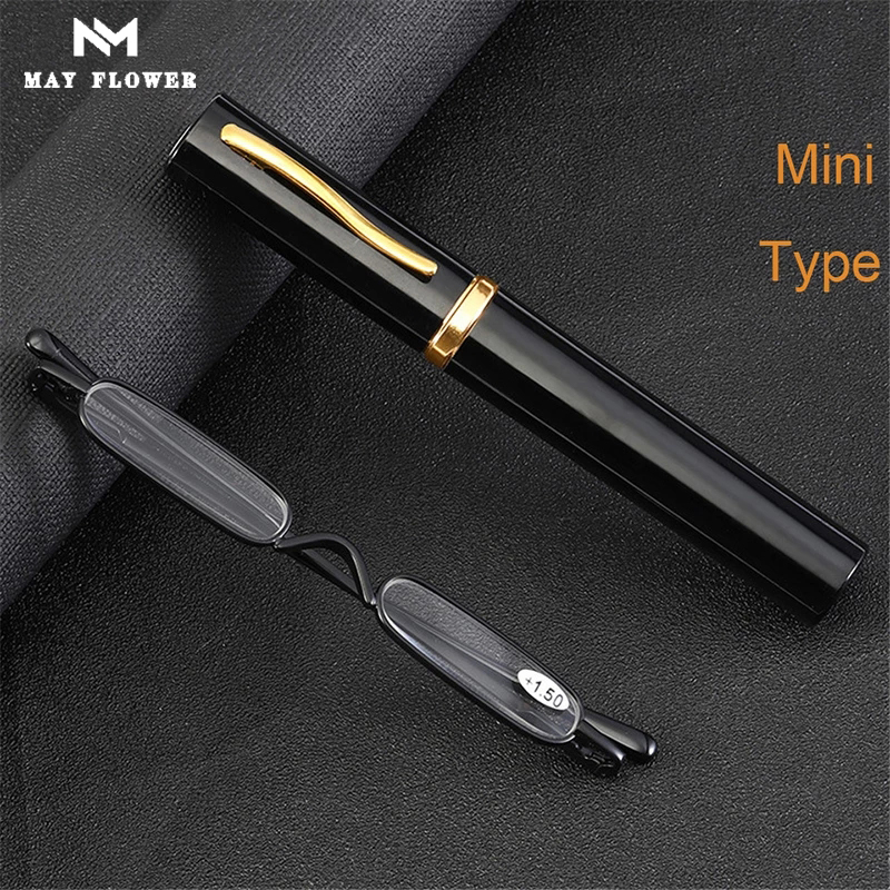 May Flower Square occhiali da lettura donna cerniera a molla occhiali stretti per uomo Smart Glasse con custodia moda donna смарт очки + 2