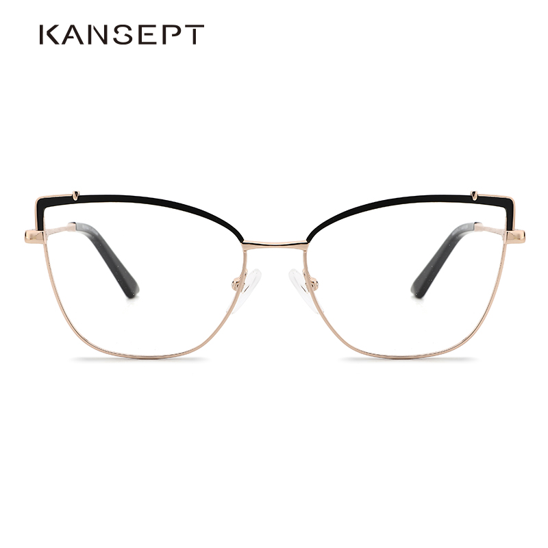 KANSEPT okulary optyczne ramki kobiety New Fashion Vintage kocie oko okulary korekcyjne kobiety krótkowzroczność okulary spektakl MG3574