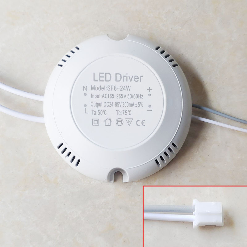 Fuente de alimentación de AC165-265V de Controlador LED, transformador de iluminación para lámpara de techo, CC 24-80V, 60V-130V, 8W, 12W, 18W, 24W, 36W