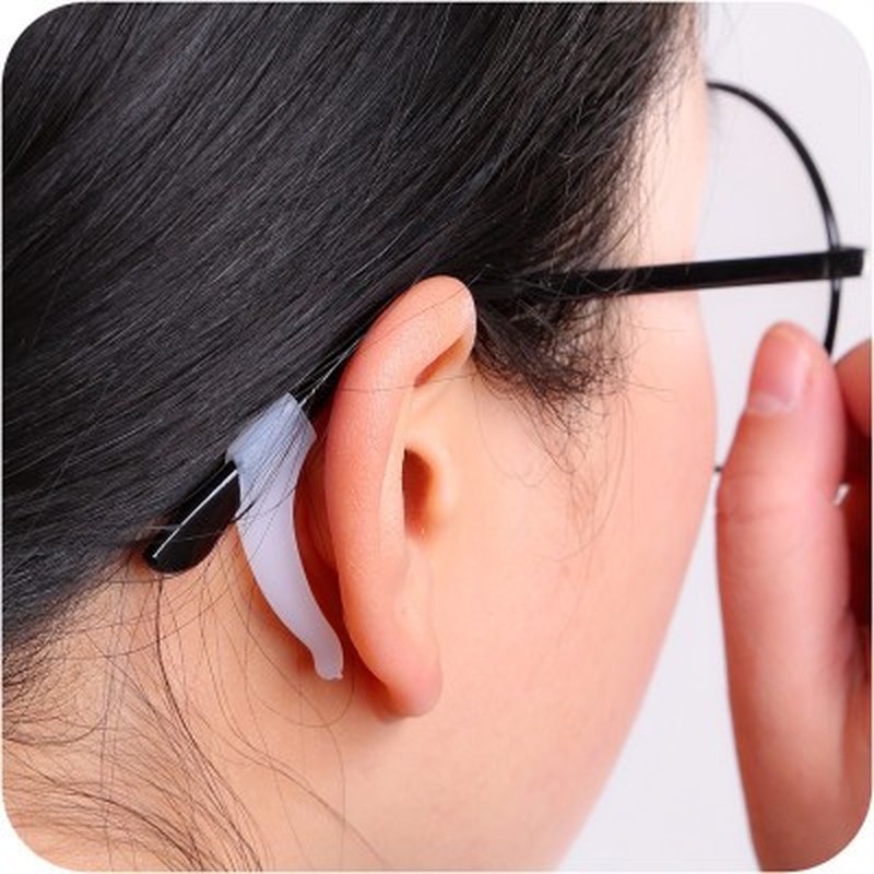 Crochet d'oreille antidérapant en silicone, accessoires de lunettes pour adultes et enfants, porte-embout de temple, poignée de lunettes