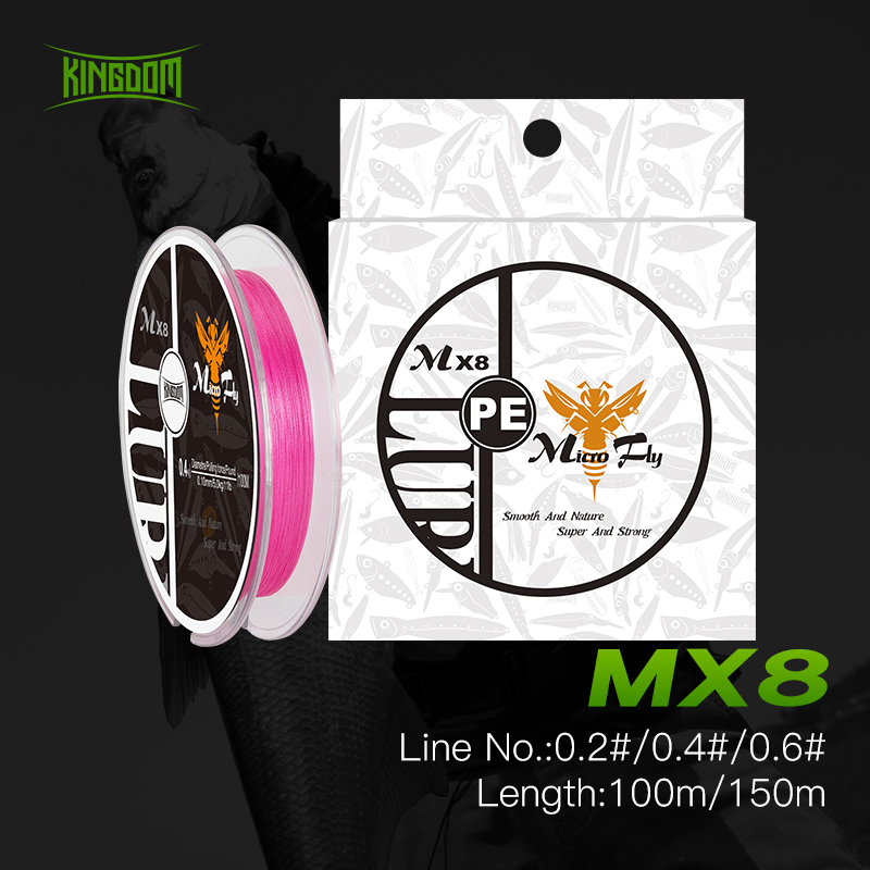 Леска Kingdom 100M 150M 0,2 #   0.4 #   0.6 #   9 12 фунтов полиэтиленовая плетеная леска сверхпрочная мультифиламентная рыболовная проволока для ловли карпа
