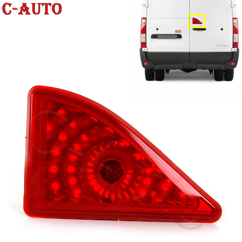 Tylna Czerwona Centralna Lampa Stop Trzecie Światło Stop Dla Renault Master Vauxhall Movano 2010 2011 2012 2013 2014 2015 2016 - 2019 Bez Żarówek