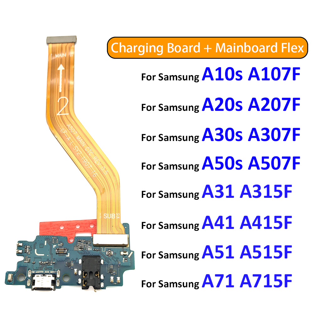 Neue USB Lade-Port Dock Board Connector Wichtigsten FPC Motherboard Flex Kabel Für Samsung A10S A20S A21S A30S A50S A31 a41 A51 A71