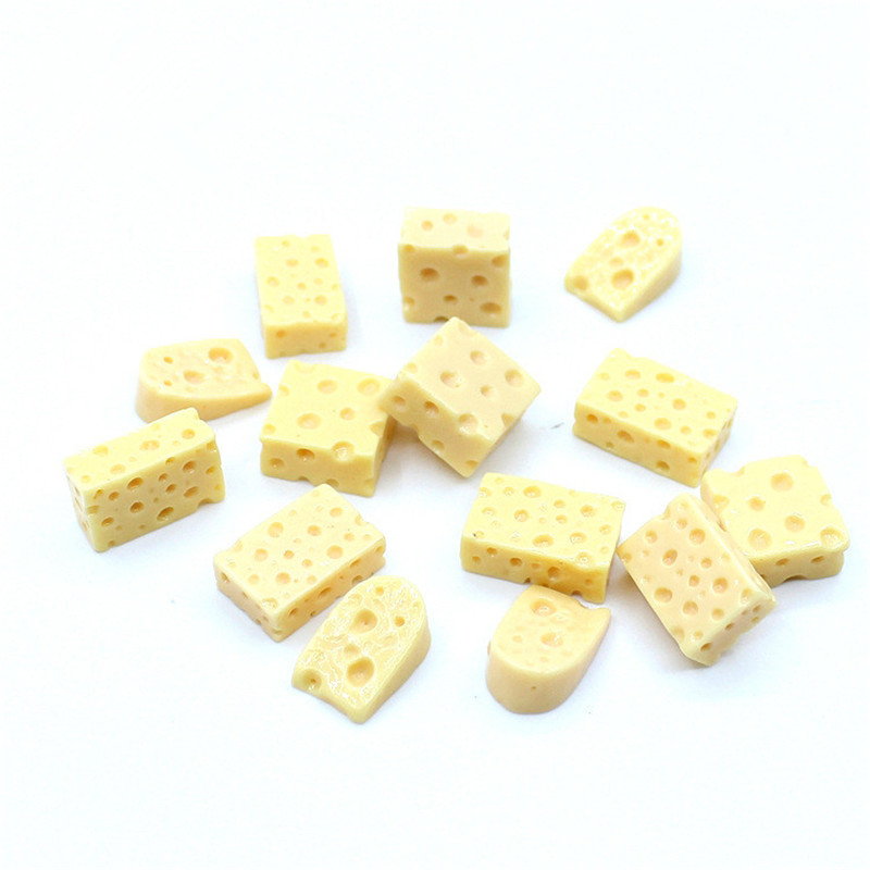 20 Pcs 미니 치즈 소형 인형 집 아침 식사 척 놀이 주방 작은 인형 음식 장난감 액세서리