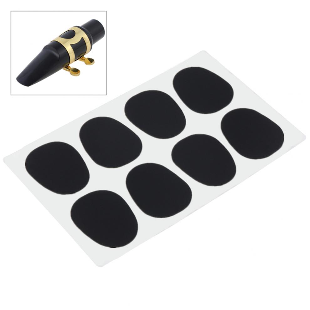8 Cái/lốc Ốp Silicon Đen 0.5 Mm Alto Tenor Saxophone Clarinet Miệng Đệm
