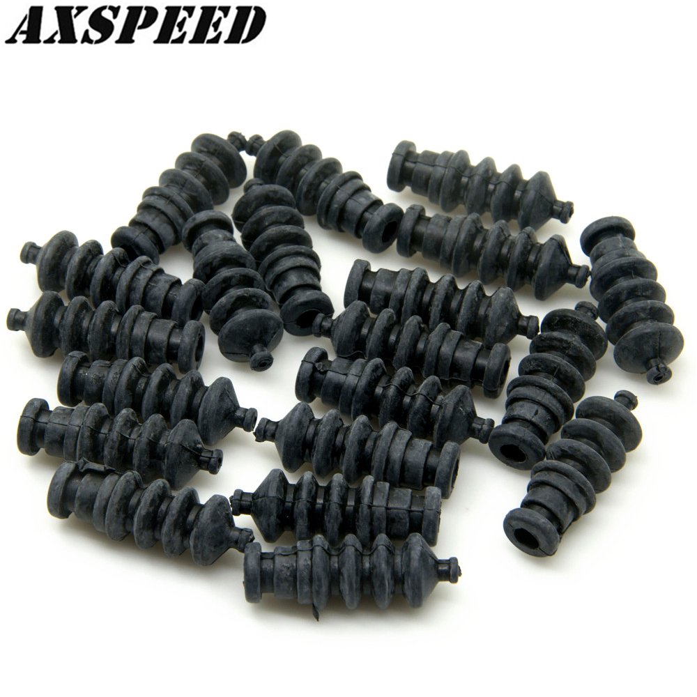 AXSPEED 1/5/10Pcs L37mm Gumowe uszczelki skrzynki radiowej Wodoodporny popychacz do serwomechanizmu łodzi RC Uszczelka popychacza do steru Akcesoria