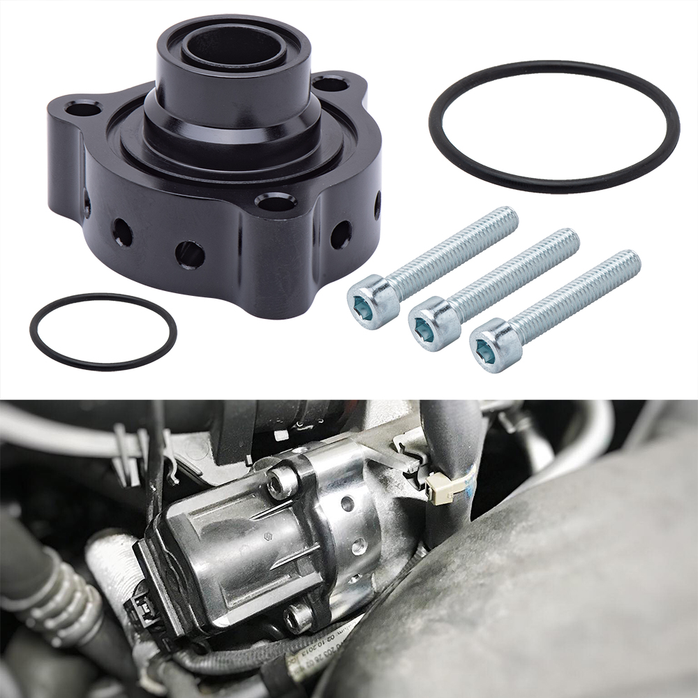 Aluminium Hitam Turbo Blow Off Valve Bov Suara Adaptor untuk Mercedes A180, A250, CLA 250 & GLA 250 FMSPMER
