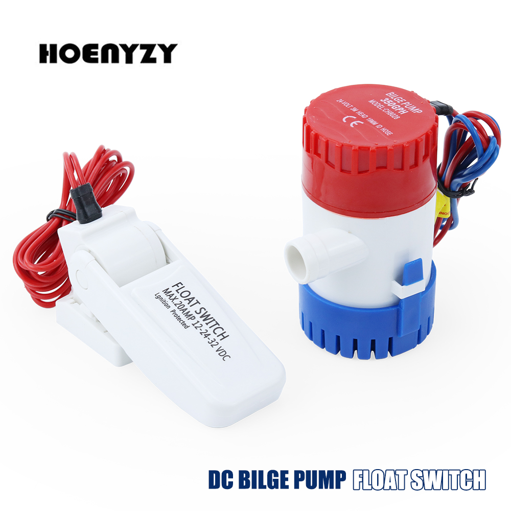 12V DC มินิไฟฟ้า Submersible เรือ Marine ปั๊มน้ําท้องเรือ 500/750/1100 GPH พร้อมสวิทช์ลอย Sensor สําหรับเครื่องบินมอเตอร์ Houseboat