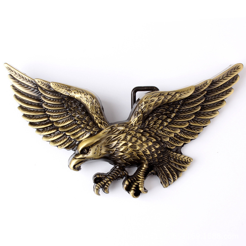 Hebilla de cinturón de estilo Punk Retro, hebilla de Raptor de águila calva personalizada para jóvenes, música rock de metal pesado