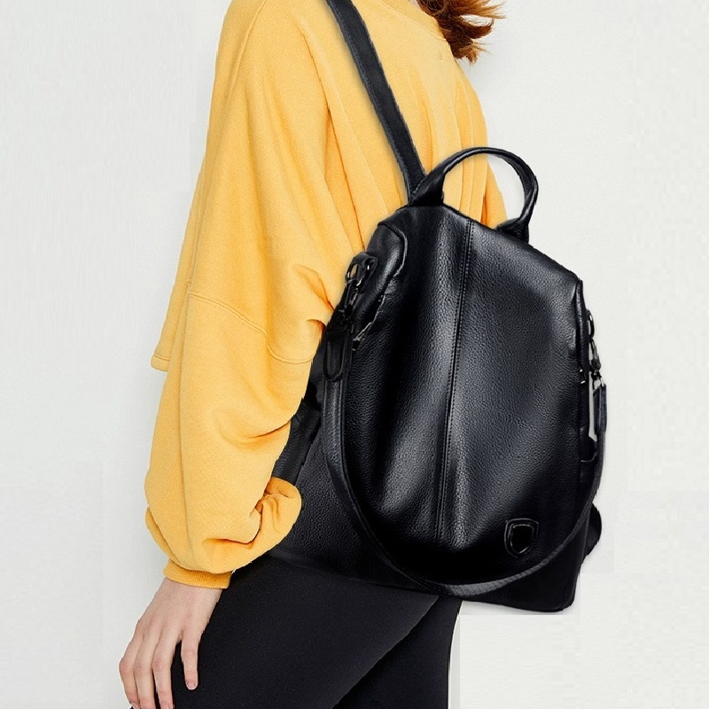 Zooler venda quente mulheres vaca mochila 100% couro genuíno mochila causal sacos de escola viagem cowskin mochilas femininas # Z186