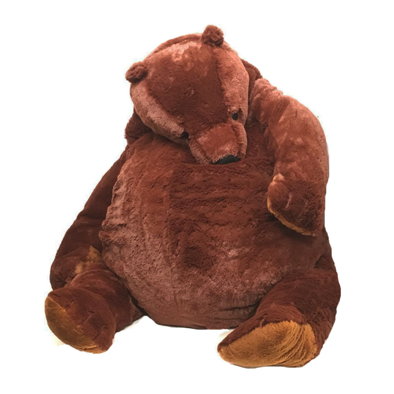 40 cm -100 cm simulation DJUNGELSKOG ours brun ours en peluche géant animaux en peluche coussin doux fille enfants cadeau d'anniversaire