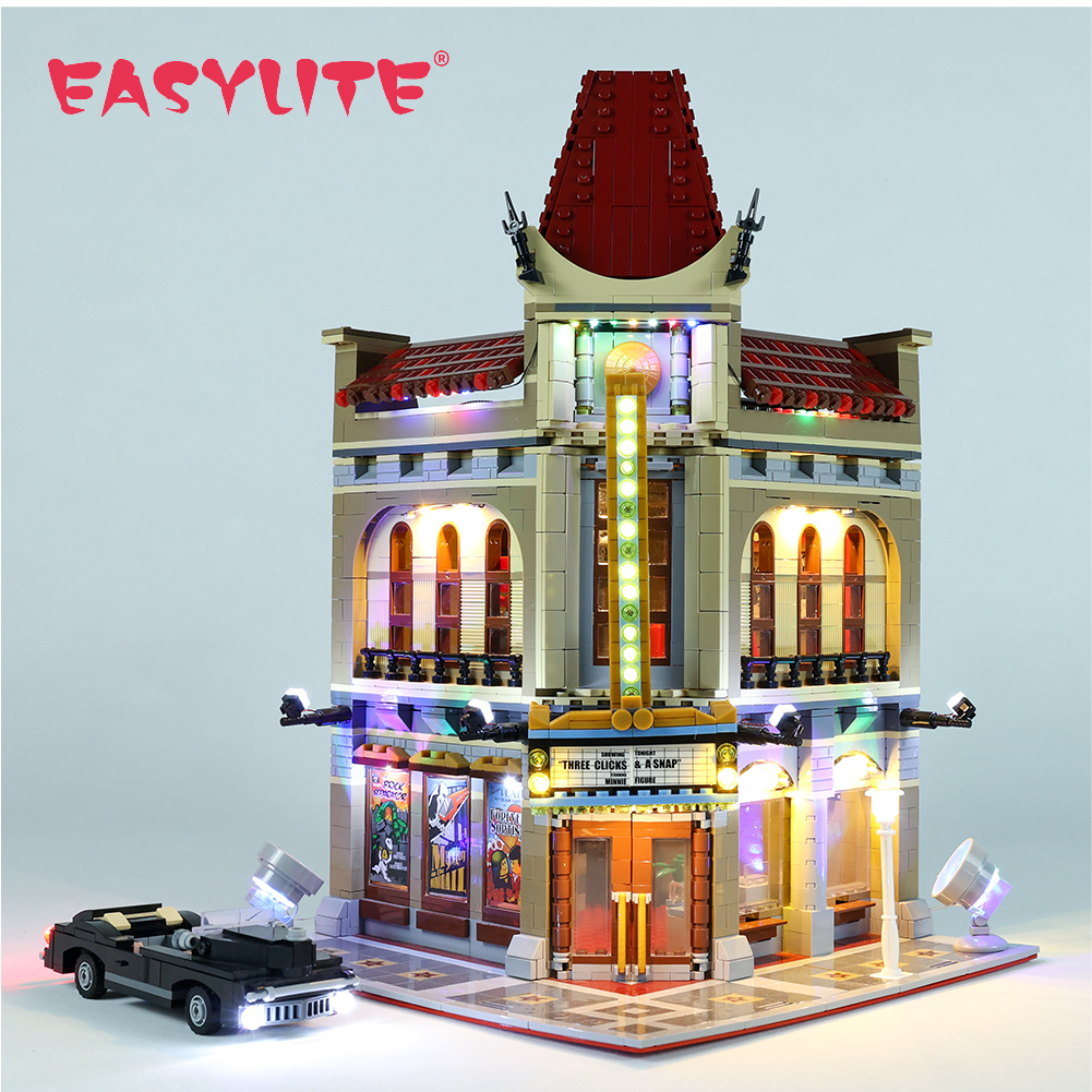 Juego de luces LED para cine City Street Palace 10232, Compatible con 15006, no incluye el modelo de bloques de construcción