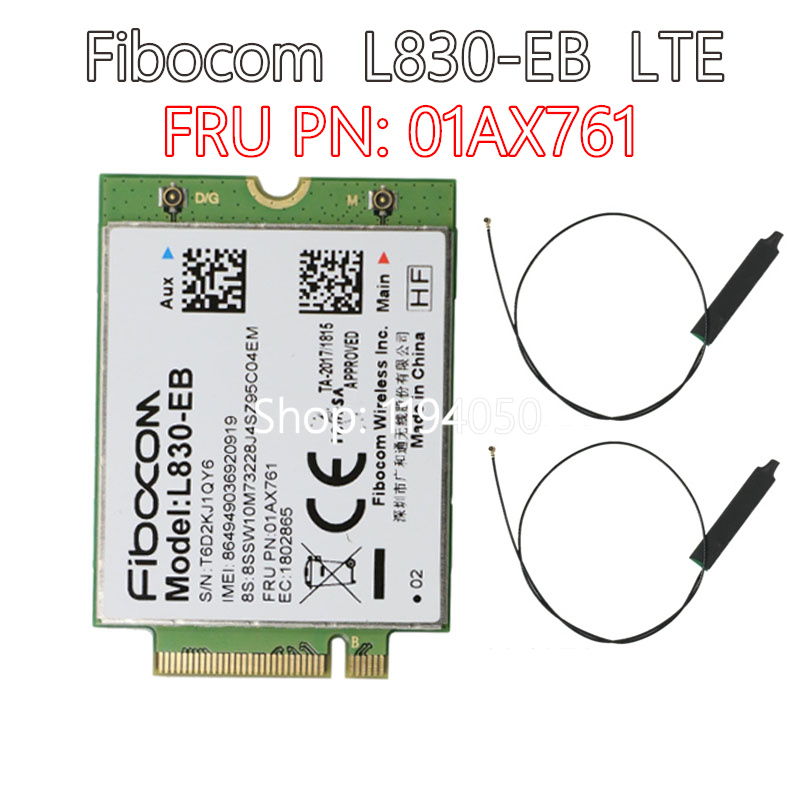 WDXUN 01AX761  L830-EB WWAN Card for  X280 T480 T490 T490s T590 P53s X390 L490 L590 P43s T480s X390 Yoga