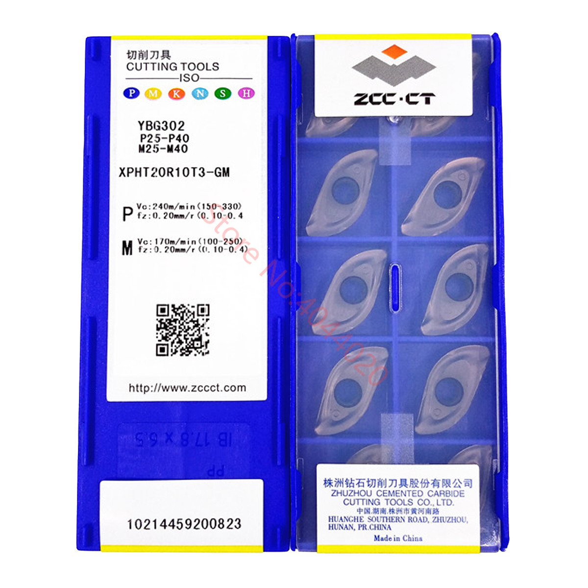 Płytki z węglika spiekanego ZCC.CT XPHT16R0803 XPHT20R10T3 XPHT25R1204 XPHT30R1506 XPHT32R1606 XPHT50R2507 YBG302, wkładki XPHT