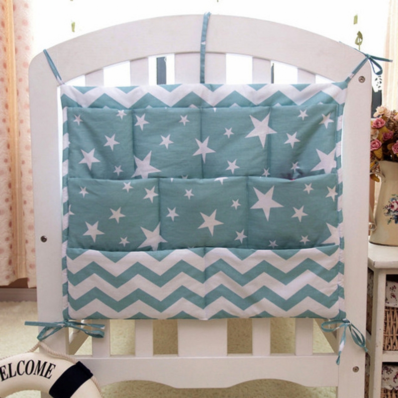 Cartoon Zimmer Kinderzimmer Hängende Aufbewahrungstasche Babybett Bett Krippe Organizer Spielzeug Windeltasche für Neugeborene Krippe Bettwäsche Set 50*60 cm