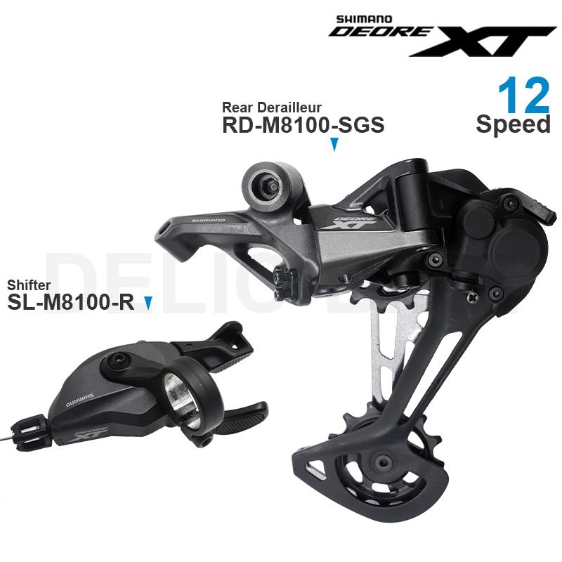 SHIMANO DEORE XT M8100 12 Kecepatan Groupset Termasuk RD-M8100-SGS Belakang dan SL-M8100-R SL-M8100-IR Shifter Suku Cadang Asli