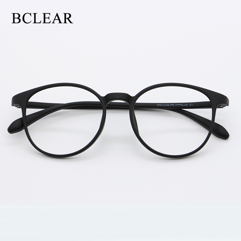 BCLEAR 2021 Nuovo Arrivo Unisex Ultra Leggero TR90 Retro Montature per occhiali Moda Donna Rotonda Montatura per occhiali Miopia