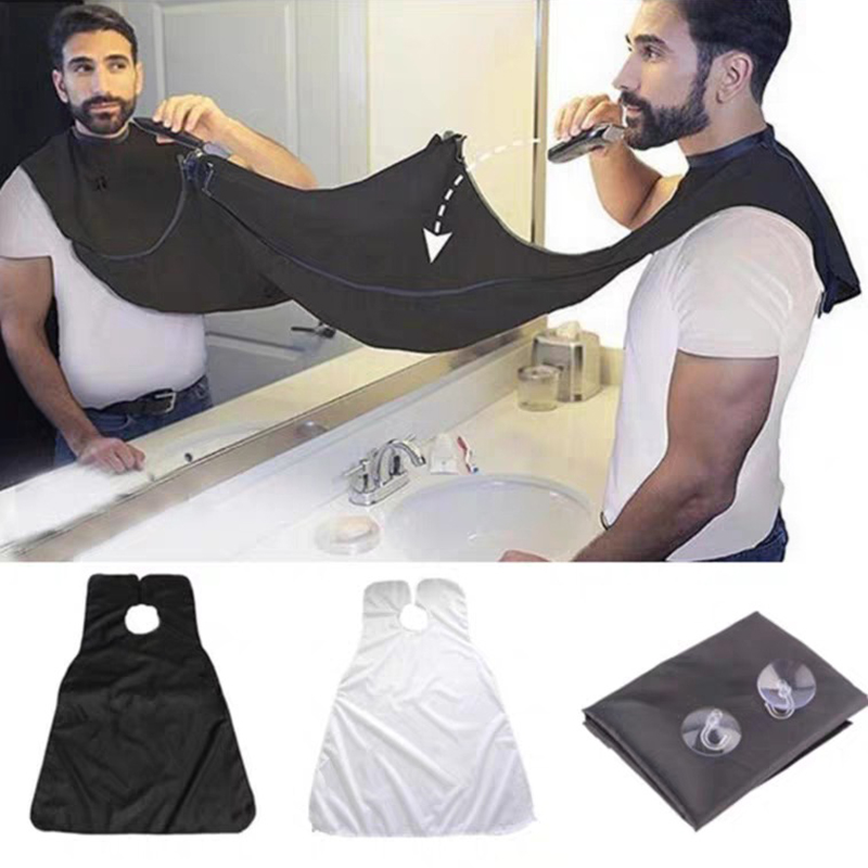 Delantal de afeitado para hombre, recolector de barba, herramienta fácil de el cuidado del baño, pelo limpio, Baberos para adultos, soporte para afeitadora, organizador, regalo para hombre