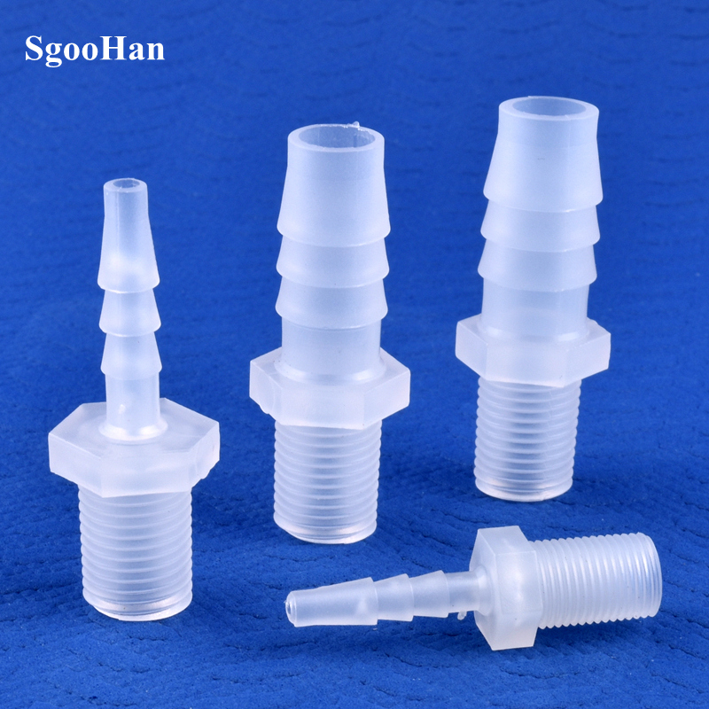 5~200pcs G1/8 1/4 Thread To 2.8~12mm PP Pagoda Direct Connector Aquarium Tank Air Pump Adapter Irrigation System Pipe Hose Joint