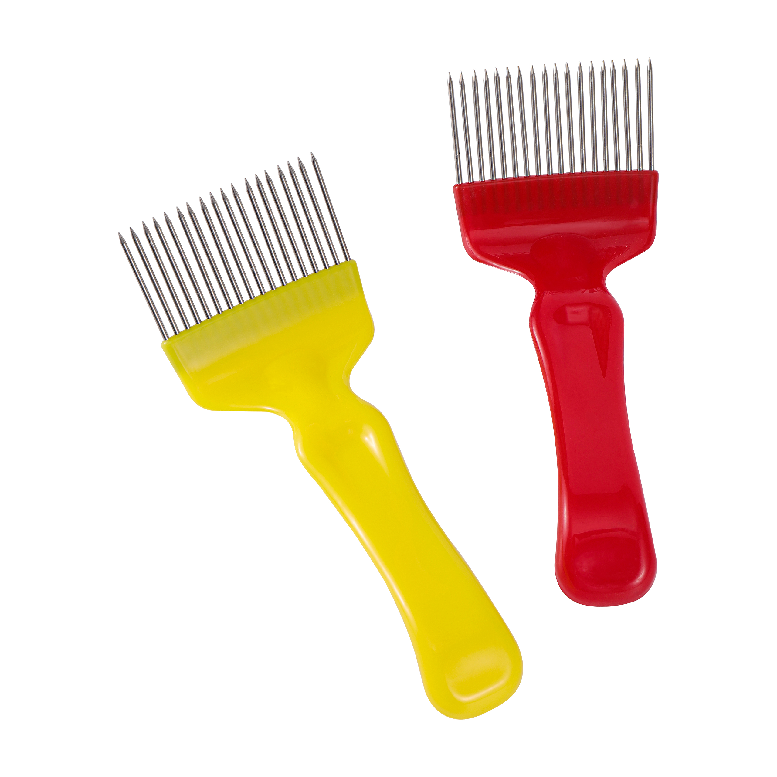 Stainless Steel 18 Pin Tines Comb Bee Honey Fork Straight Needles Uncapping Fork Honeycomb Rake Honey Scraping Sparse Shovel