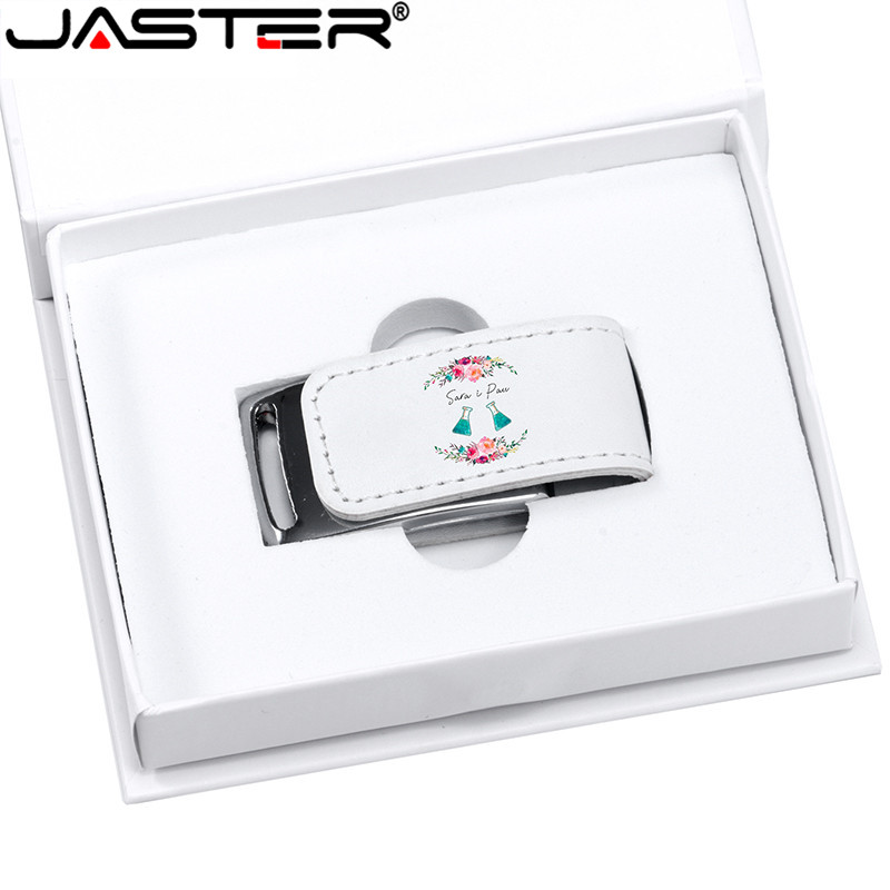 JASTER Custom For Gifts 2.0 флэш-накопители 64 ГБ 32 ГБ 4 ГБ 8 ГБ 16 ГБ флэш-накопитель кожаный USB + белая коробка (от 1 шт. Бесплатный логотип)