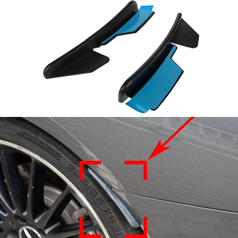 Pour BENZ C117 CLA45 CLA180 CLA200 CLA250 AMG 2013-2019 : Extensions d'ailes arrière, Bavettes de protection anti-éclaboussures et Lèvres de protection de passage de roue