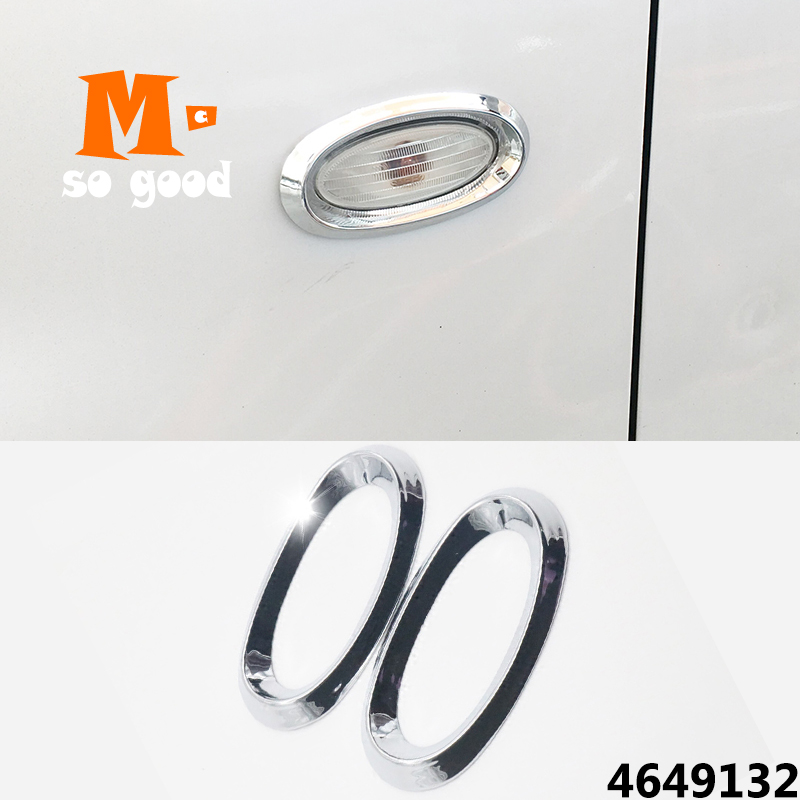 Folha de ABS Chrome Para Nissan Cube Juke Nota Micra Março Lado Sinal de Volta Luz Tampa Da Lâmpada Guarnição Estilo Do Carro Adesivo acessórios