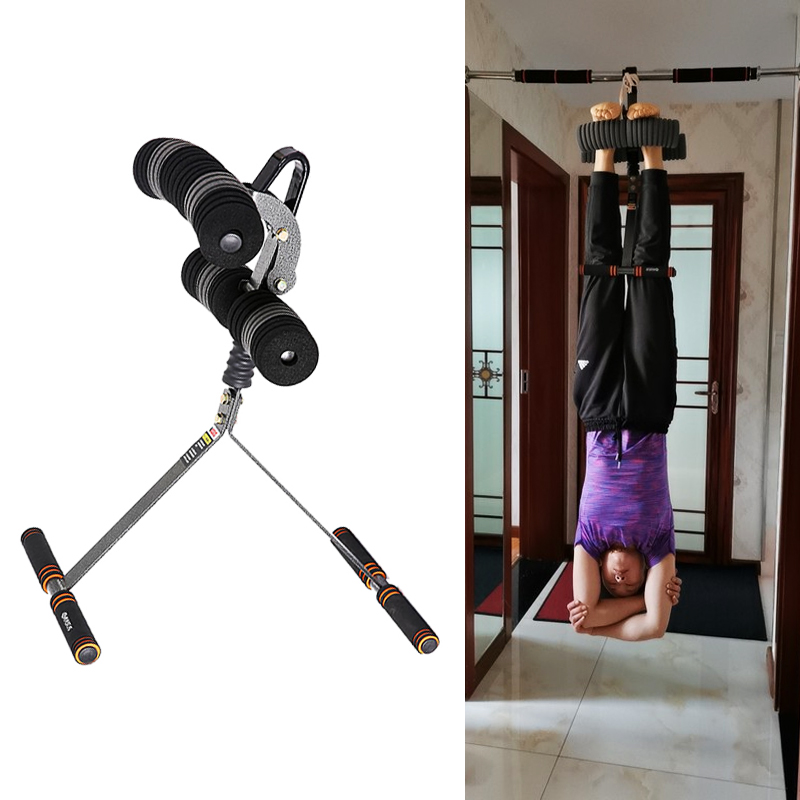 Handstand machine profesjonalny hak do zawieszania ćwiczeń inwersja klamra do stóp sprzęt do ćwiczeń do treningu domowego inwersji