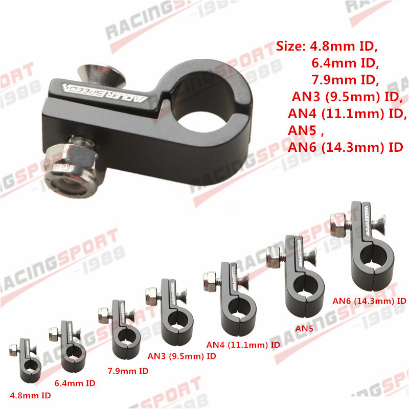 ID 4.8mm 6.4mm 7.9mm 9.5mm 11.1mm 14.3mm Aluminum Line Clamp Hose C-lamp