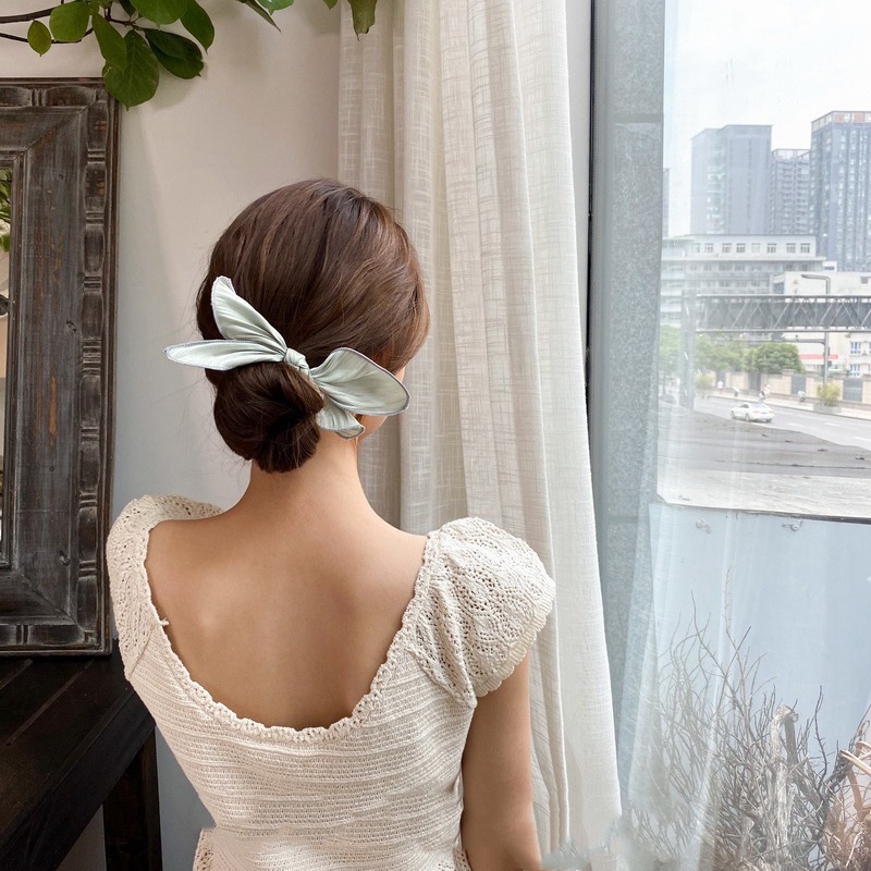 Dongdaemun-Cabeza de bola de satén de temperamento de Corea del Sur, dispositivo para el cabello, simple red roja, pelo trenzado, estilo, artefacto, nueva mujer