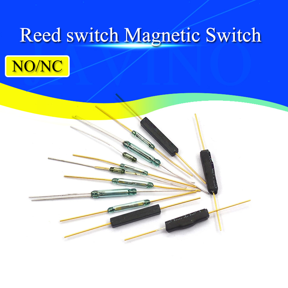 5-50 peças interruptor magnético n/o reed 2*14mm interruptor de indução magnética normalmente aberto n/c normalmente fechado mka14103 GPS-14B