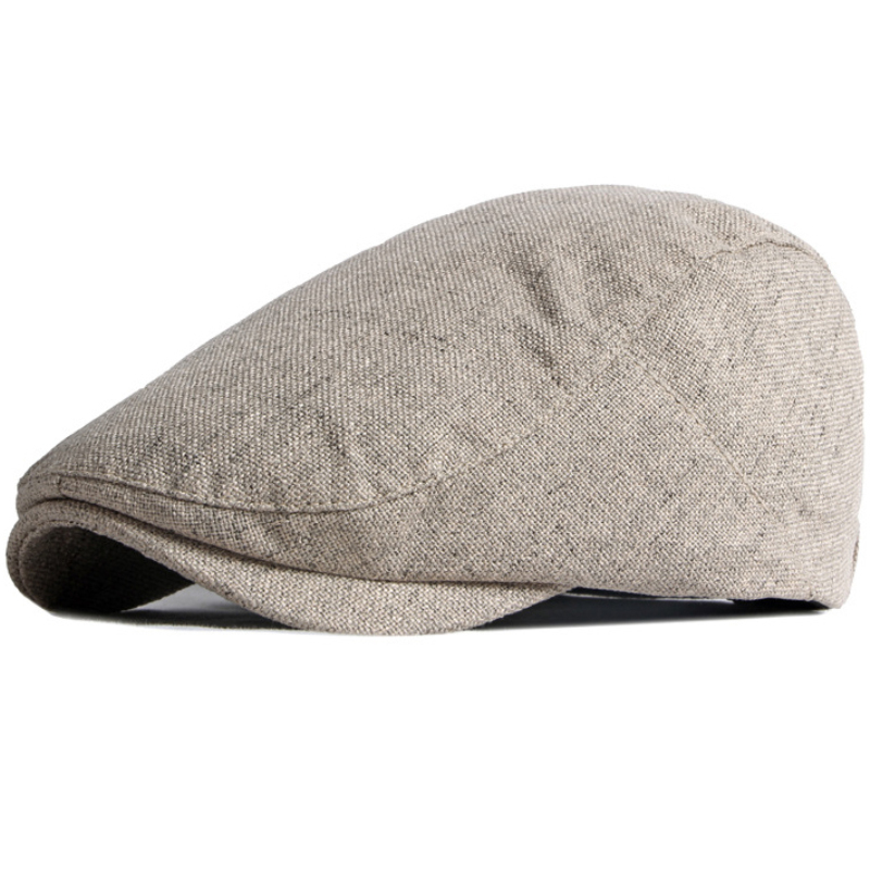 HT3668 Berets ใหม่ฤดูใบไม้ผลิฤดูร้อนหมวกหมวกสําหรับผู้ชายผู้หญิงผ้าฝ้ายผ้าลินินแบนหมวกศิลปินจิตรกร Beret หมวกชายหญิง Beret หมวก