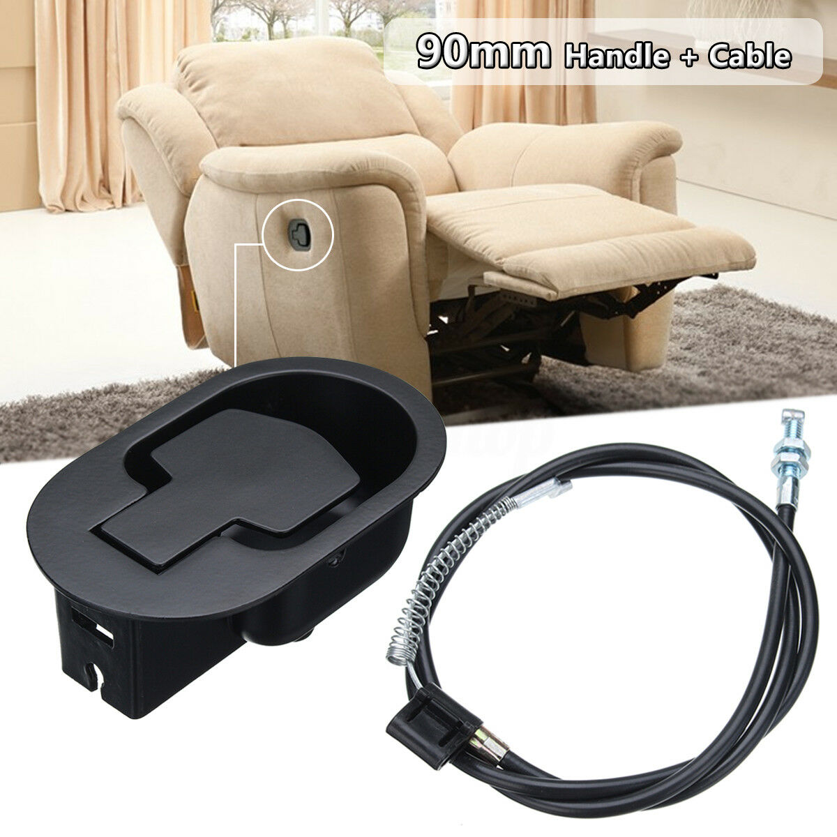Recliner Lepas Pegangan Tarik dengan Kabel Pelepasan Sofa Universal Suku Cadang Pengganti Sofa Handel Tarik Aksesori Funiture