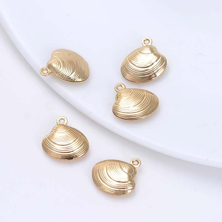 (1569)6PCS 18.5X19มม.24K ทองแชมเปญสีชุบทองเหลือง Charms จี้เครื่องประดับ Diy คุณภาพสูงอุปกรณ์เสริม