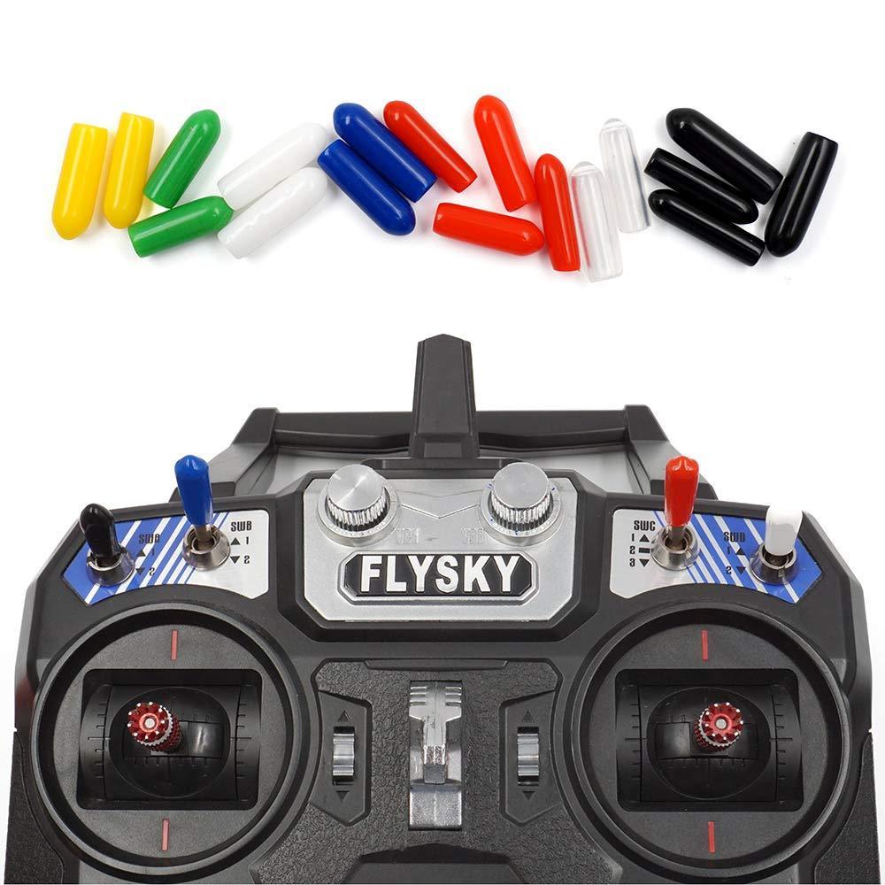 HOBBYMATE 5 pçs/lote Tampa De Borracha Bainha Para FrSky X9D QX7 Flysky Spektrum Transmissor Switch Anti-Slip Proteger Capa Em Estoque
