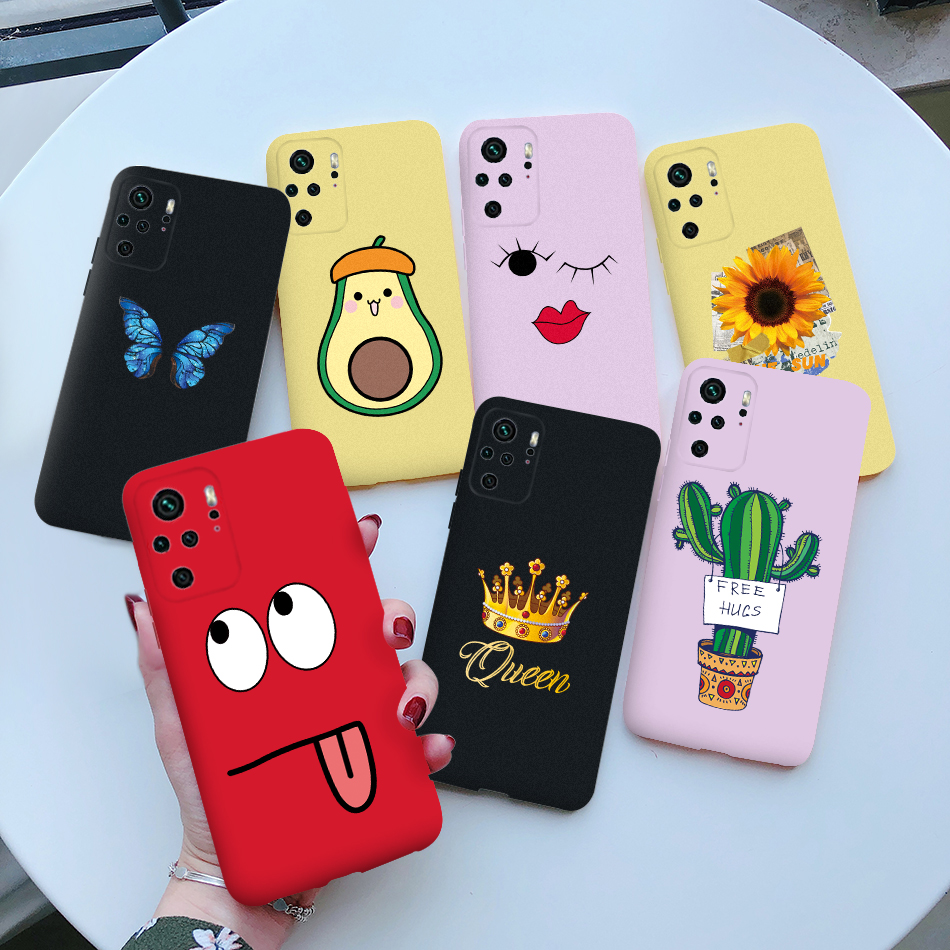 For Xiaomi Redmi Note 10 Phone Case TPU Soft Silicon Cute Pattern Back Cover for Xiomi Xiaomi Redmi Note 10 note10 Pro 10s Cases
