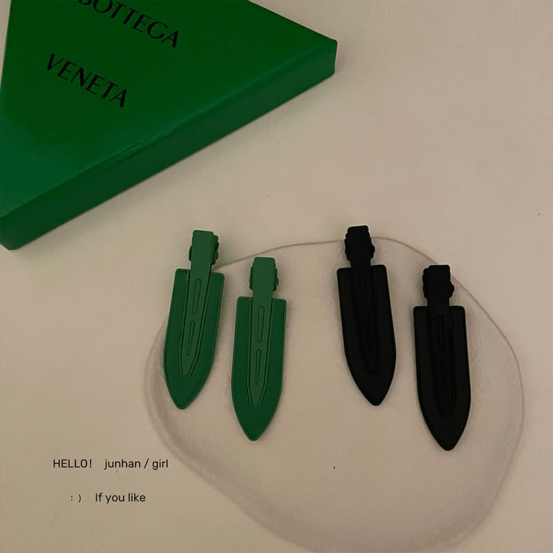Coreia do sul ins preto verde metal pu clipe sem costura sair de cabelo quebrado franja grampo de cabelo doce temperamento acessórios de cabelo feminino