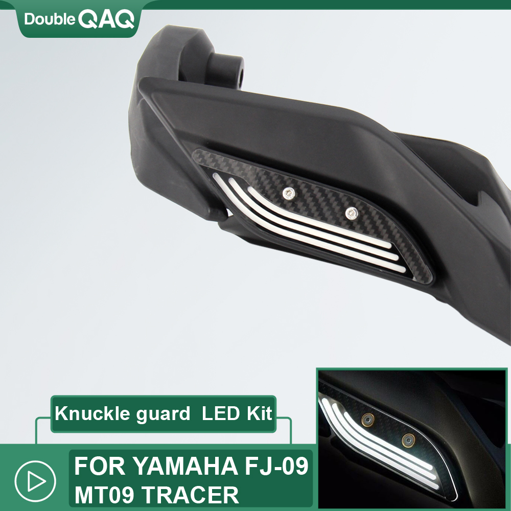 Kit de protección de nudillos para motocicleta, luz de señal de giro, LED para YAMAHA FJ-09 MT-09 TRACER 2014-2017 2015 2016