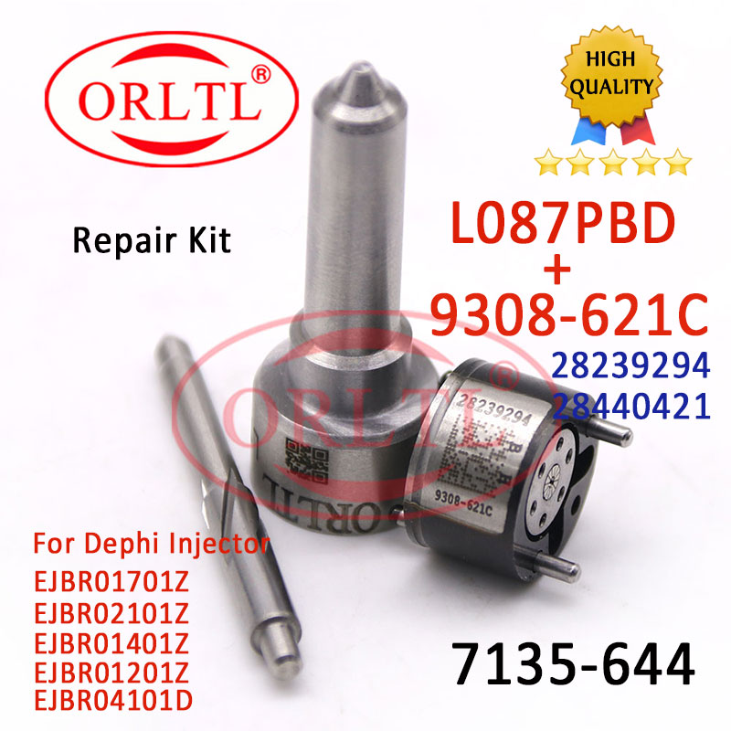 Orltl 7135-644 Injector Nozzle Reparatiesets L087PBD L087PRD L087PBC Klep 9308621C Voor Suzuki EJBR04101D Renault 8200553570