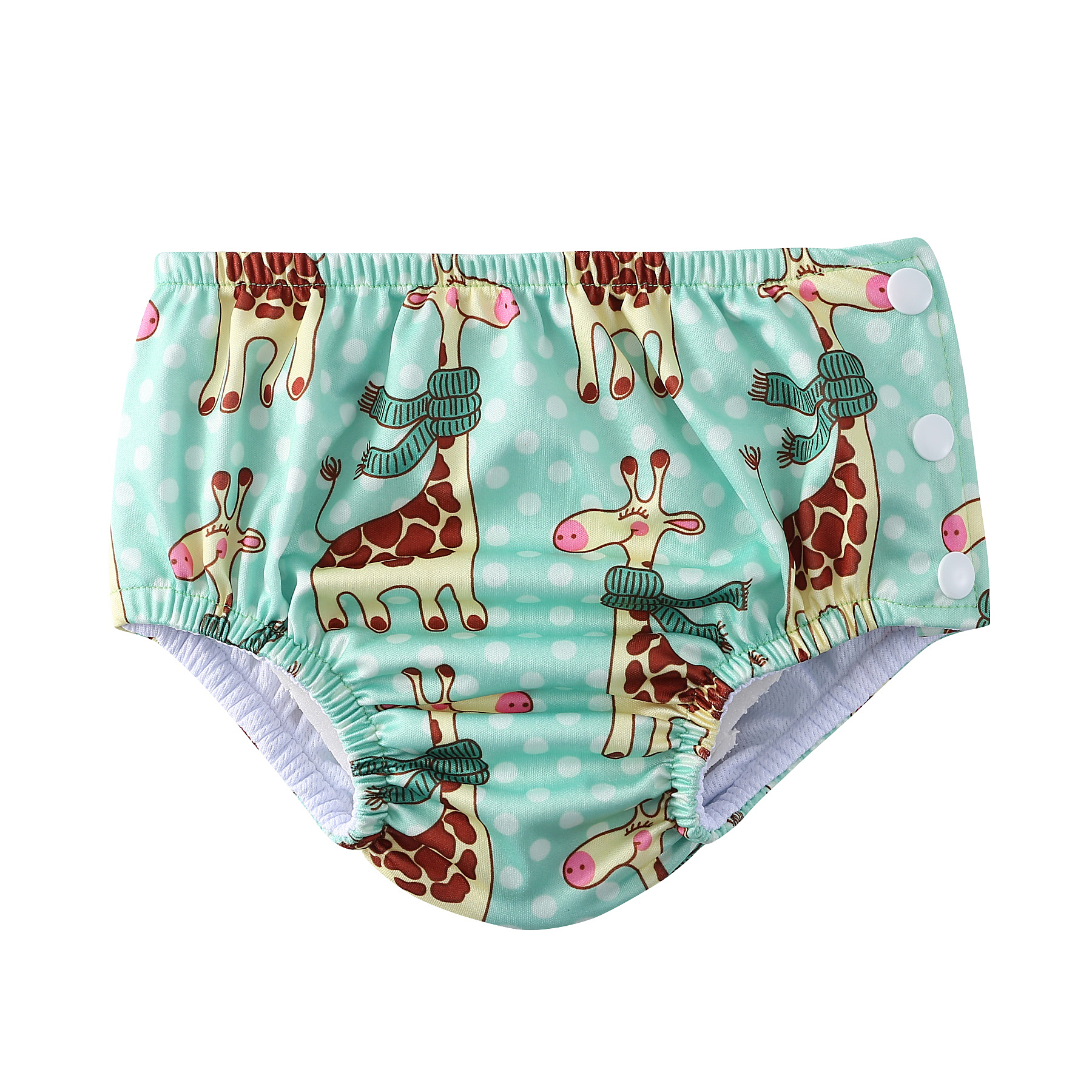 Babyland fralda de piscina para bebês, 1 peça, fraldas de pano à prova d'água, roupa de banho para crianças, calça de piscina, adequada para bebês de 0 a 3 anos