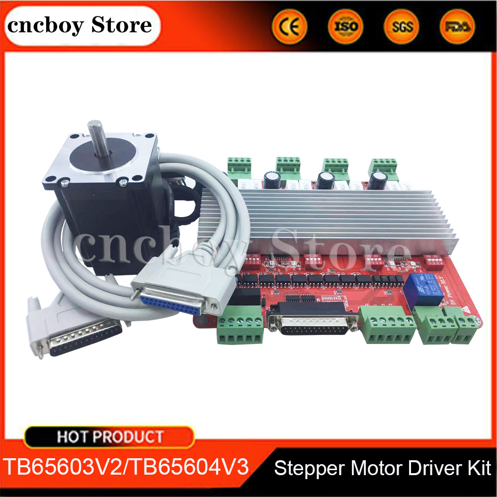 Penjualan Langsung Pabrik/Kit CNC 3 Sumbu/4 Sumbu TB6560 3, 5A Driver Motor Stepper Mach3 Papan Sirkuit USB 57 Motor Stepper