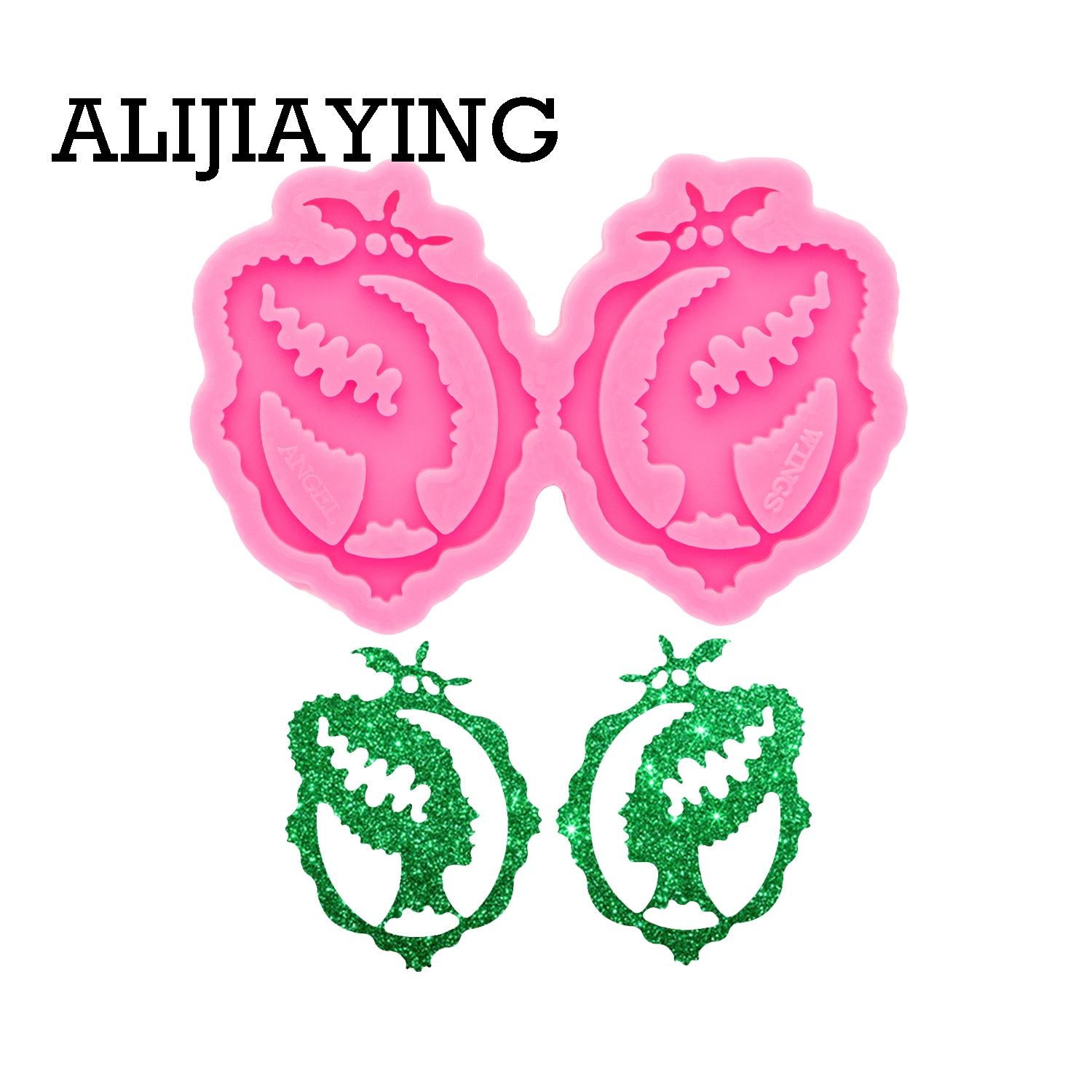 Moule en silicone brillant pour boucles d'oreilles femme DY0788, moule en silicone brillant pour porte-clés, moule en résine pour la fabrication de bijoux en époxy, artisanat DIY