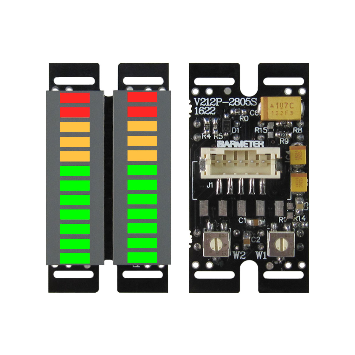 Indicateur de spectre Audio de musique LED 2*12 segments, indicateur de niveau stéréo double canal, VU mètre, indicateur de niveau de Volume DC5V