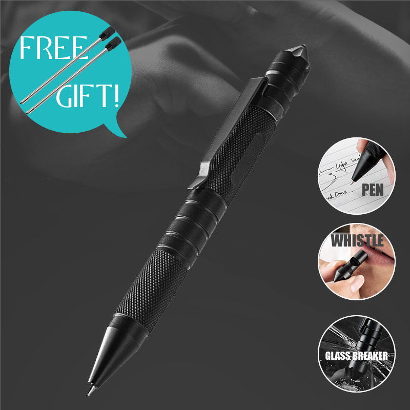 Multi-Funktion 3-In-1 Taktische Stift Pfeife Notfall Selbstverteidigung EDC Werkzeug Outdoor Survival Selbst Rettungs dropshipping